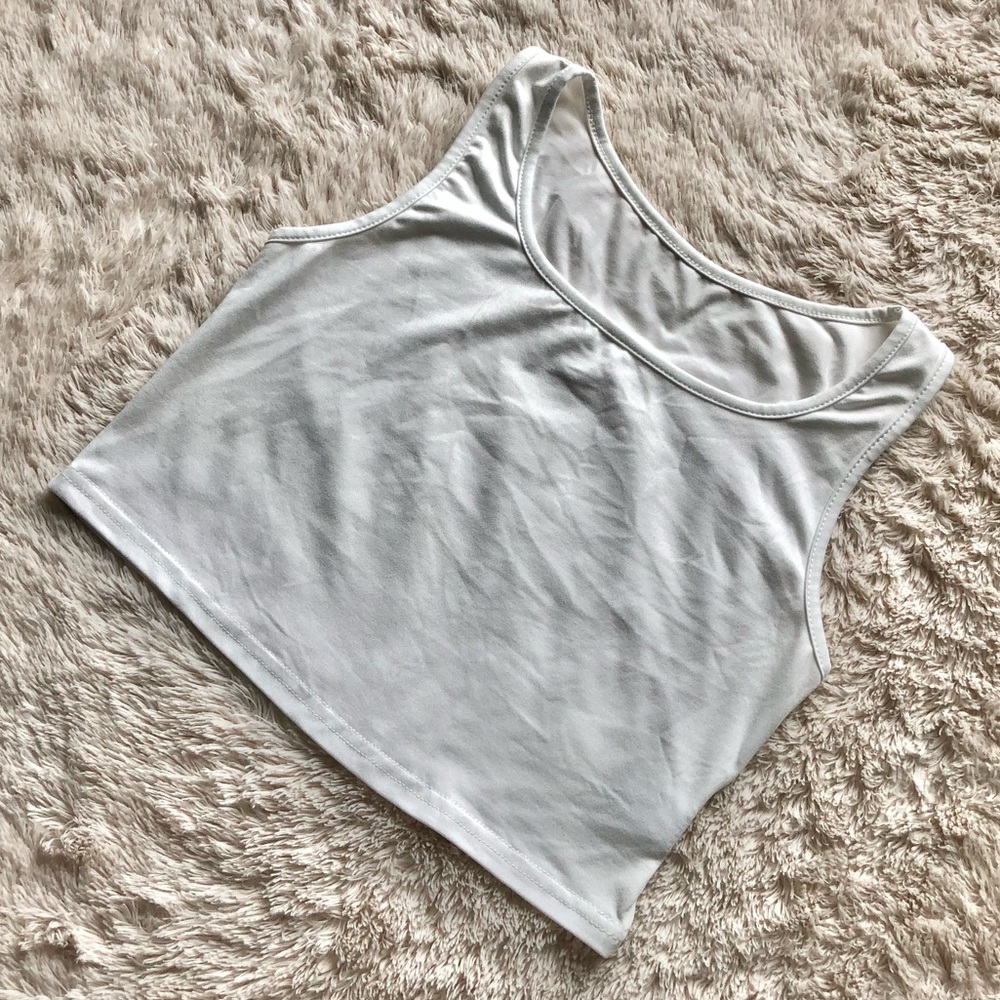 SHEIN White Crop Tank Top
